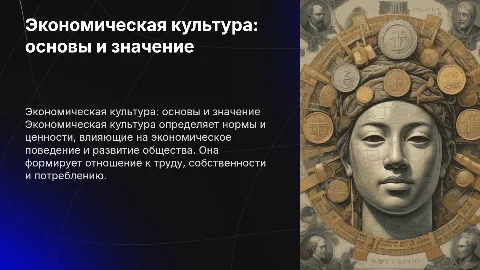 Экономическая культура