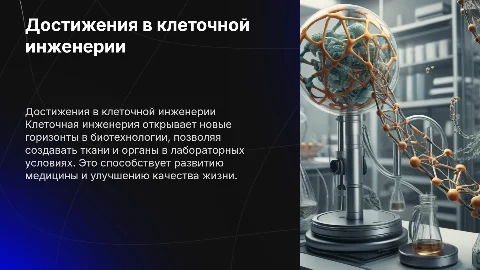 Научные достижения в клеточной инженерии: презентация