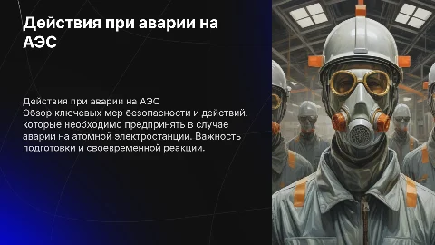 действия при аварии на АЭС