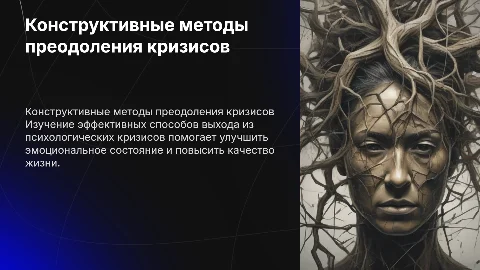 Конструктивные средства выхода из психологического кризиса