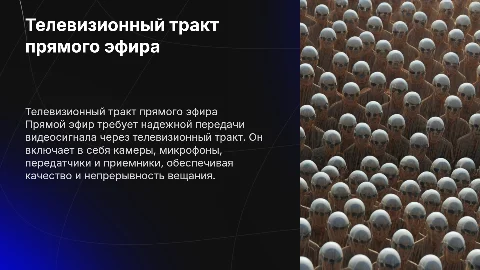 телевизионный тракт прямого эфира