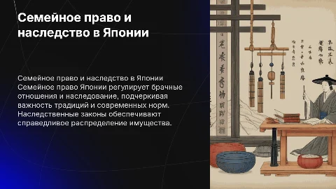 Семейное и наследственное право Японии