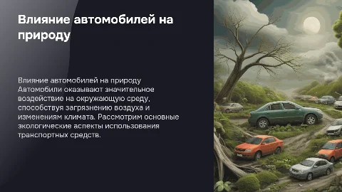 влияние автомобиля на окружающую среду