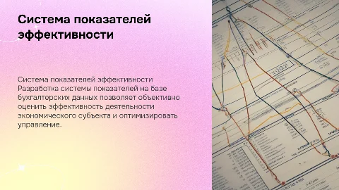 Разработка системы показателей эффективности на основе бухгалтерии