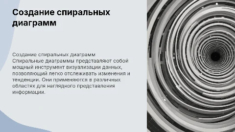 сгенерировать спиральная диаграмма