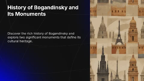История посёлка Богандинский и его памятники