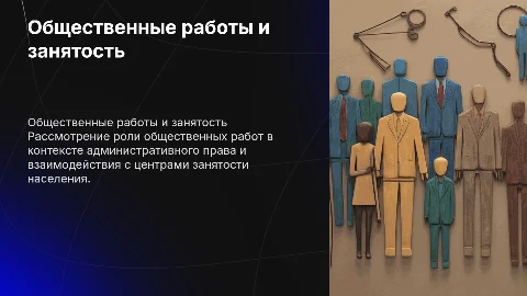 Презентация по административному праву и общественным работам