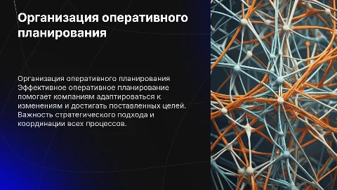 организация оперативного планирования в организации