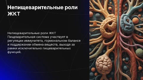 Непищеварительные функции пищеварительной системы
