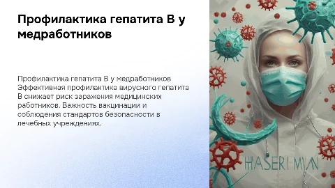 Профилактика вирусного гепатита B среди медработников