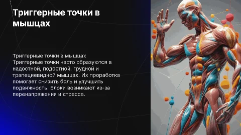 Триггерные точки в надостной и подостной мышцах