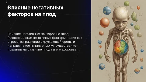 Влияние негативных факторов на плод