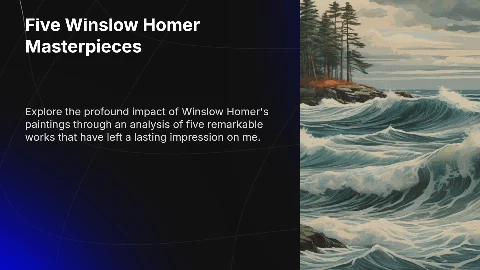 Презентация: Five Impressive Winslow Homer Paintings for Your