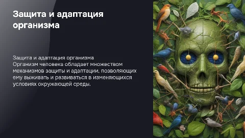 защитные механизмы организма и адаптации к окружающей среде