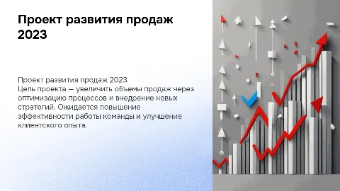 проект развития продаж