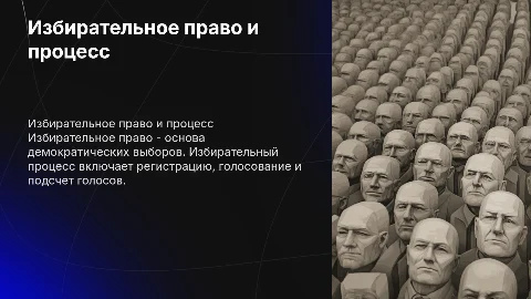 избирательное право и избирательный процесс