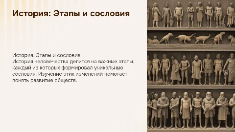 история: Основные этапы и сословия