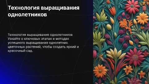 Технология выращивания однолетних цветочных растений