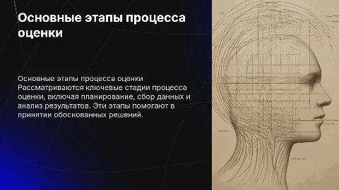Основные этапы процесса оценки