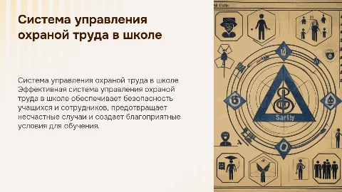 Система управления охраной труда в школе: презентация