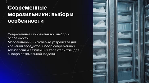 морозильники