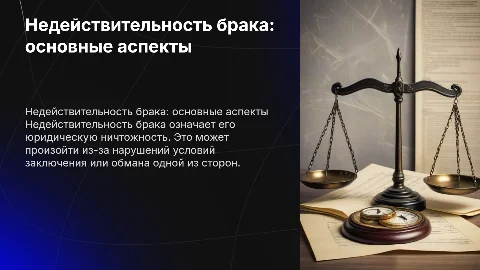 Недействительность брака