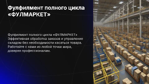 Фулфилмент полного цикла «ФУЛМАРКЕТ»: Эффективная обработка заказов