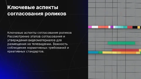 Основные моменты при согласовании роликов для ТВ