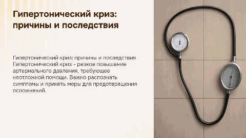 Гипертонический криз