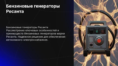 Бензиновые генераторы Ресанта