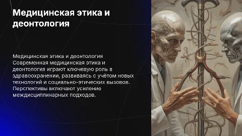 Медицинская этика и деонтология: современное состояние и перспективы
