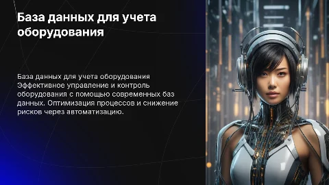 база данных по учету оборудования