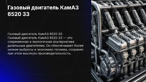 Газовый двигатель КамАЗ 6520 33