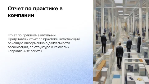 Отчет по практике, основная информация об организации
