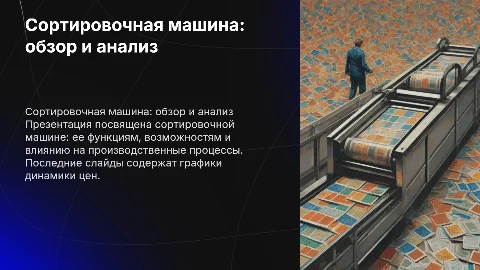 Сортировочная машина: графики динамики цен и прогнозы