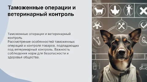 Таможенные операции и ветеринарный контроль: особенности