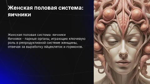 женская половая система-яичники