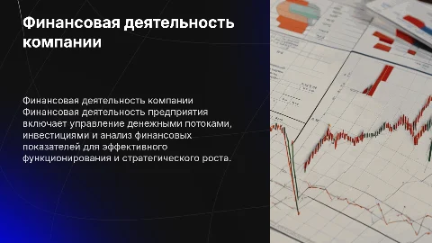 финансовые деятельности предприятия