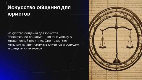 искусство общения в профессиональной деятельности юриста