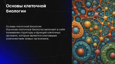 Основы клеточной биологии: функции органелл клетки