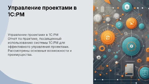 Управление проектами на решении 1С:РМ. Отчет по практике