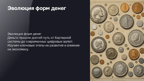 Формы денег и их эволюция