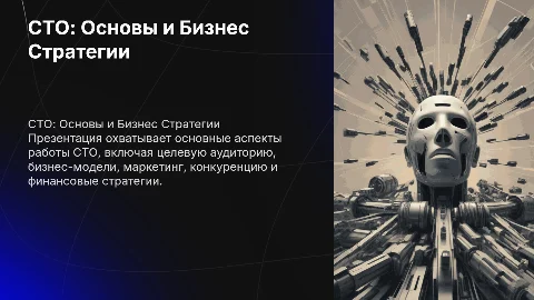 Презентация на тему СТО: Бизнес модели и маркетинг