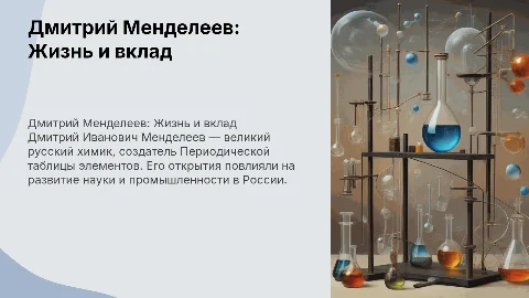 Дмитрий Менделеев: биография и вклад в науку России
