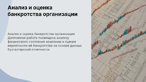 Анализ финансового состояния и вероятность банкротства