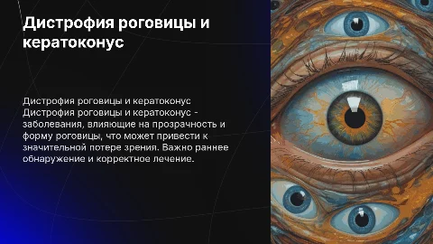 Дистрофия роговицы и кератоконус: причины и лечение