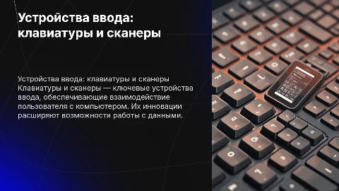 устройства ввода информации клавиатура сканеры