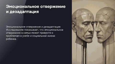 Эмоциональное отвержение детей и их дезадаптация в школе