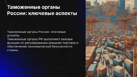 Таможенные органы Российской Федерации: функции и полномочия
