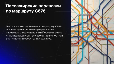 Организация пассажирских перевозок по маршруту С676